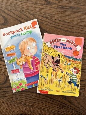 Backpack Kitty goes to Camp and Henry and Mudge The First Book Scholastic books